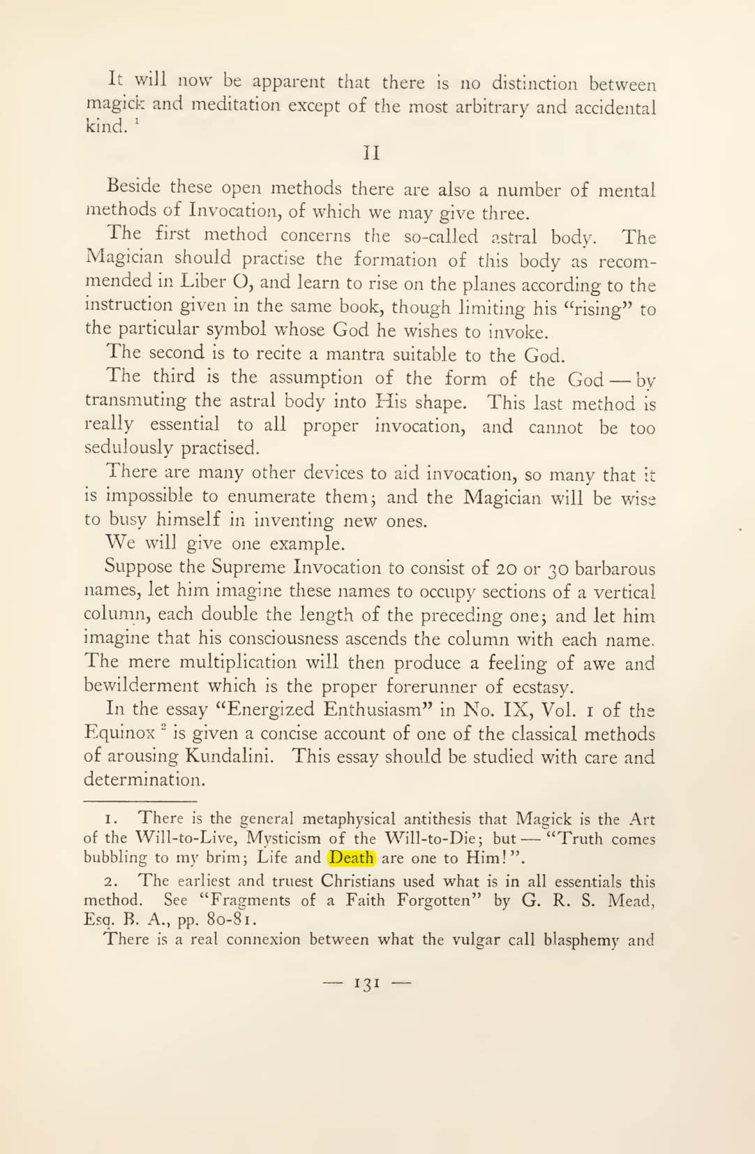 Original scan of Magick in Theory and Practice (Section 2), PDF page 11