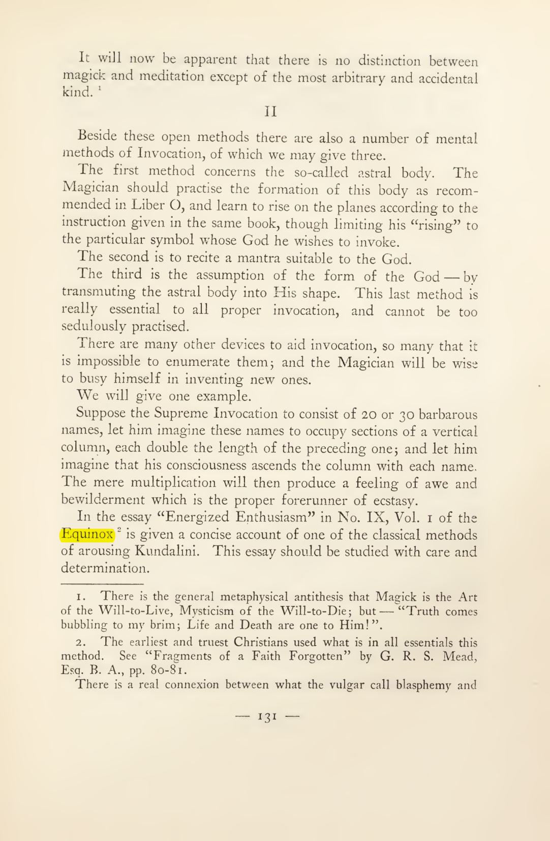 Original scan of Magick in Theory and Practice (Section 2), PDF page 11