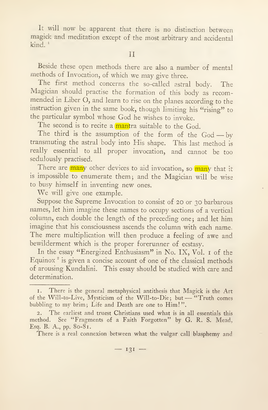 Original scan of Magick in Theory and Practice (Section 2), PDF page 11