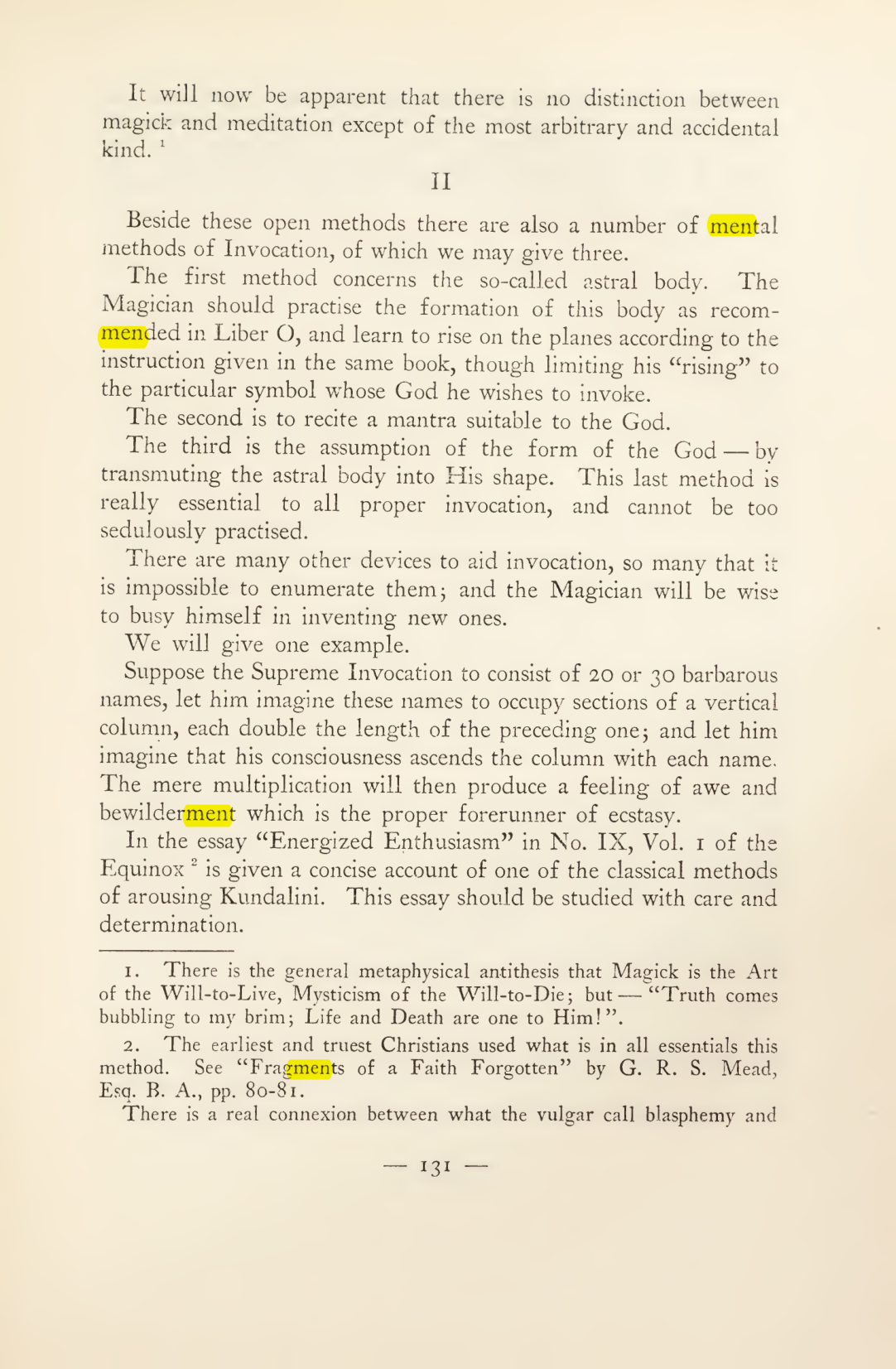 Original scan of Magick in Theory and Practice (Section 2), PDF page 11