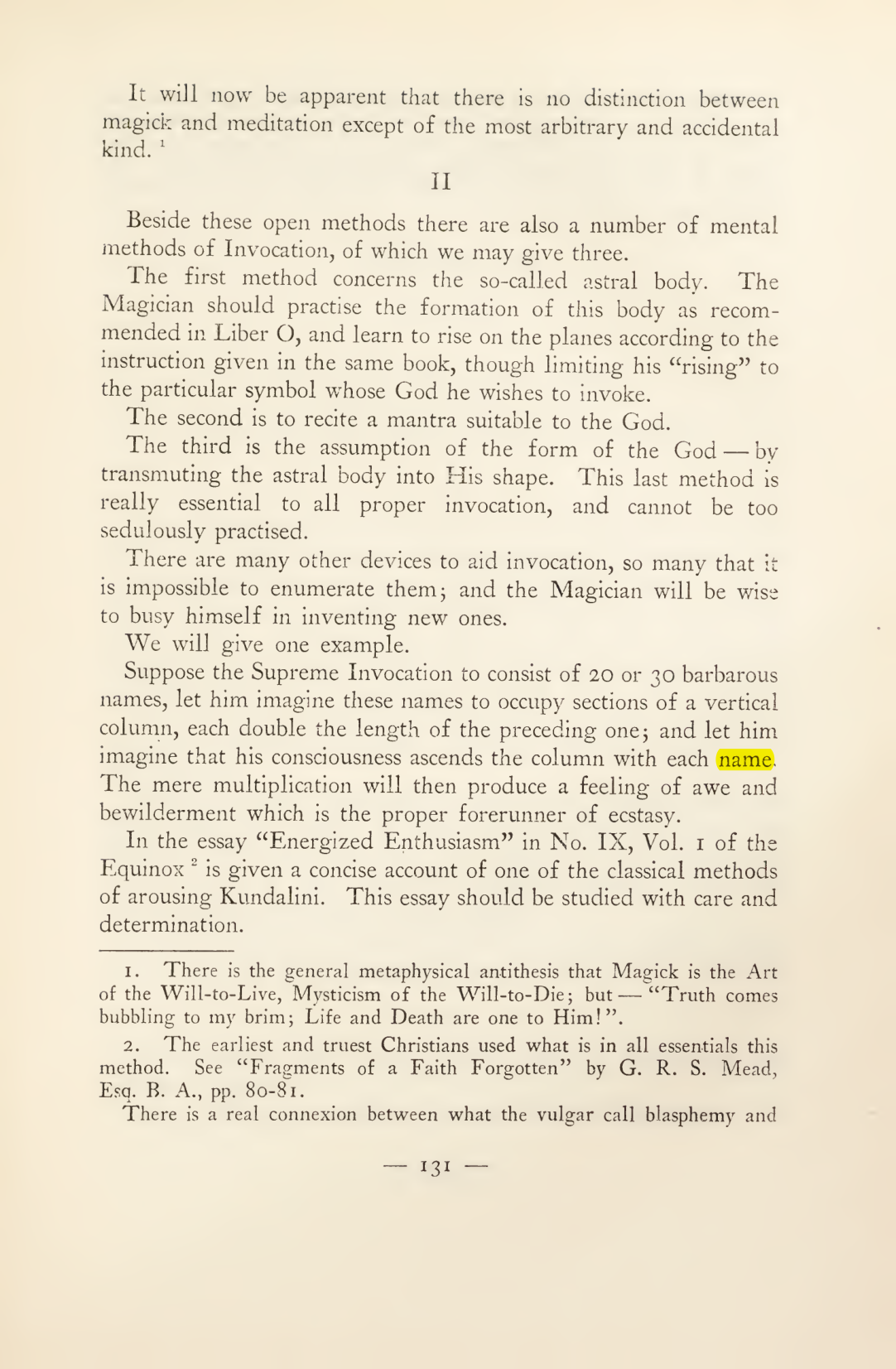 Original scan of Magick in Theory and Practice (Section 2), PDF page 11