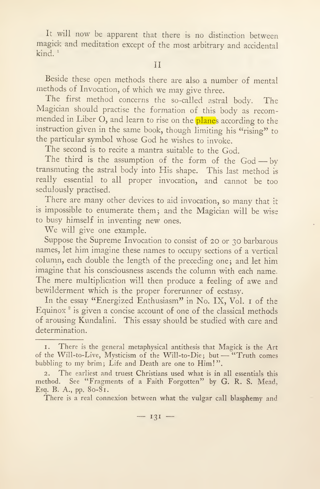 Original scan of Magick in Theory and Practice (Section 2), PDF page 11