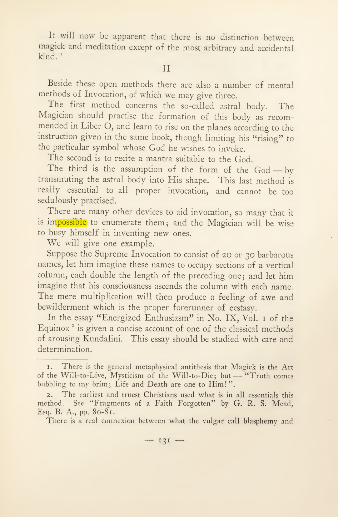 Original scan of Magick in Theory and Practice (Section 2), PDF page 11
