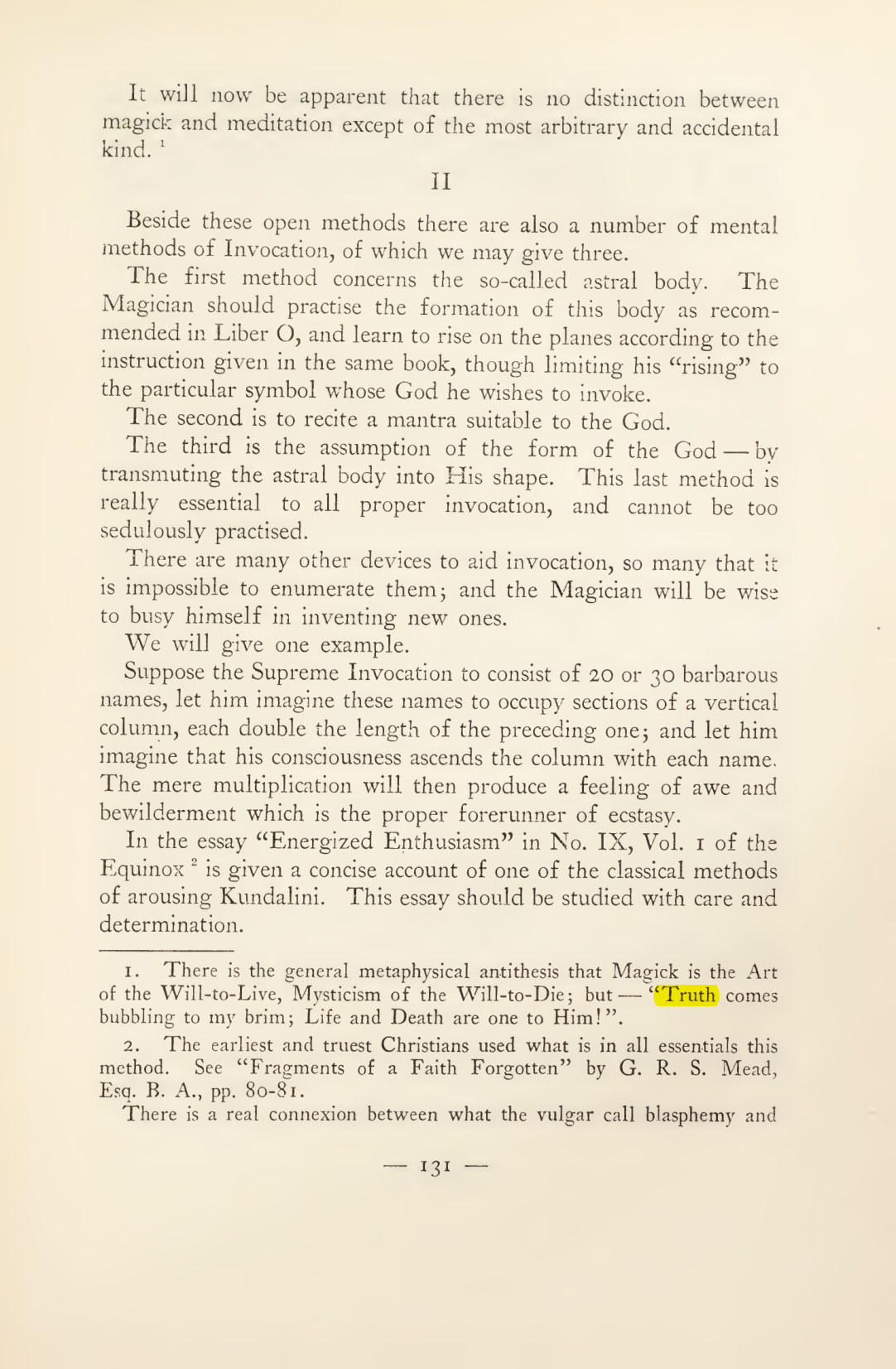 Original scan of Magick in Theory and Practice (Section 2), PDF page 11