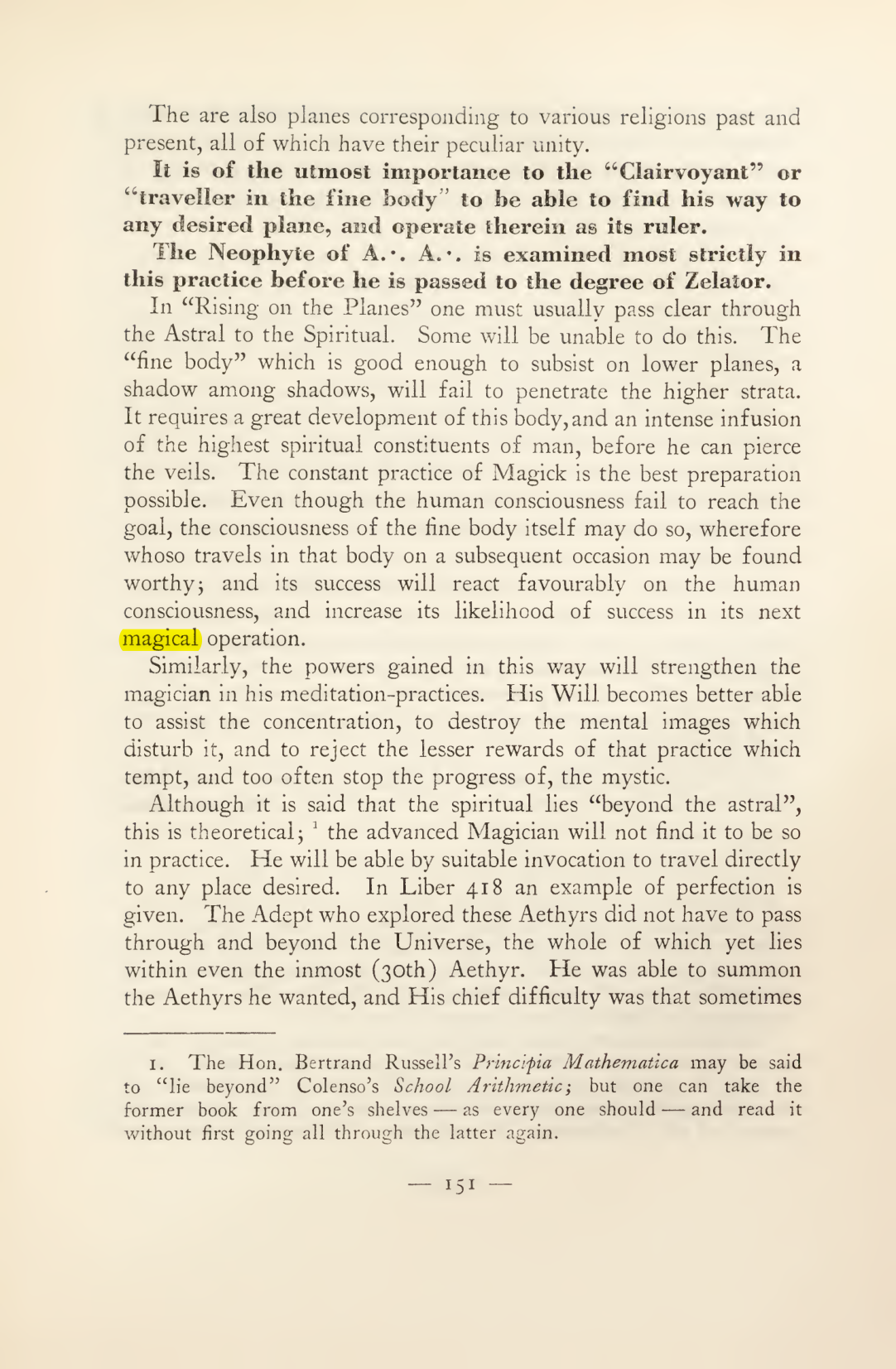 Original scan of Magick in Theory and Practice (Section 2), PDF page 31