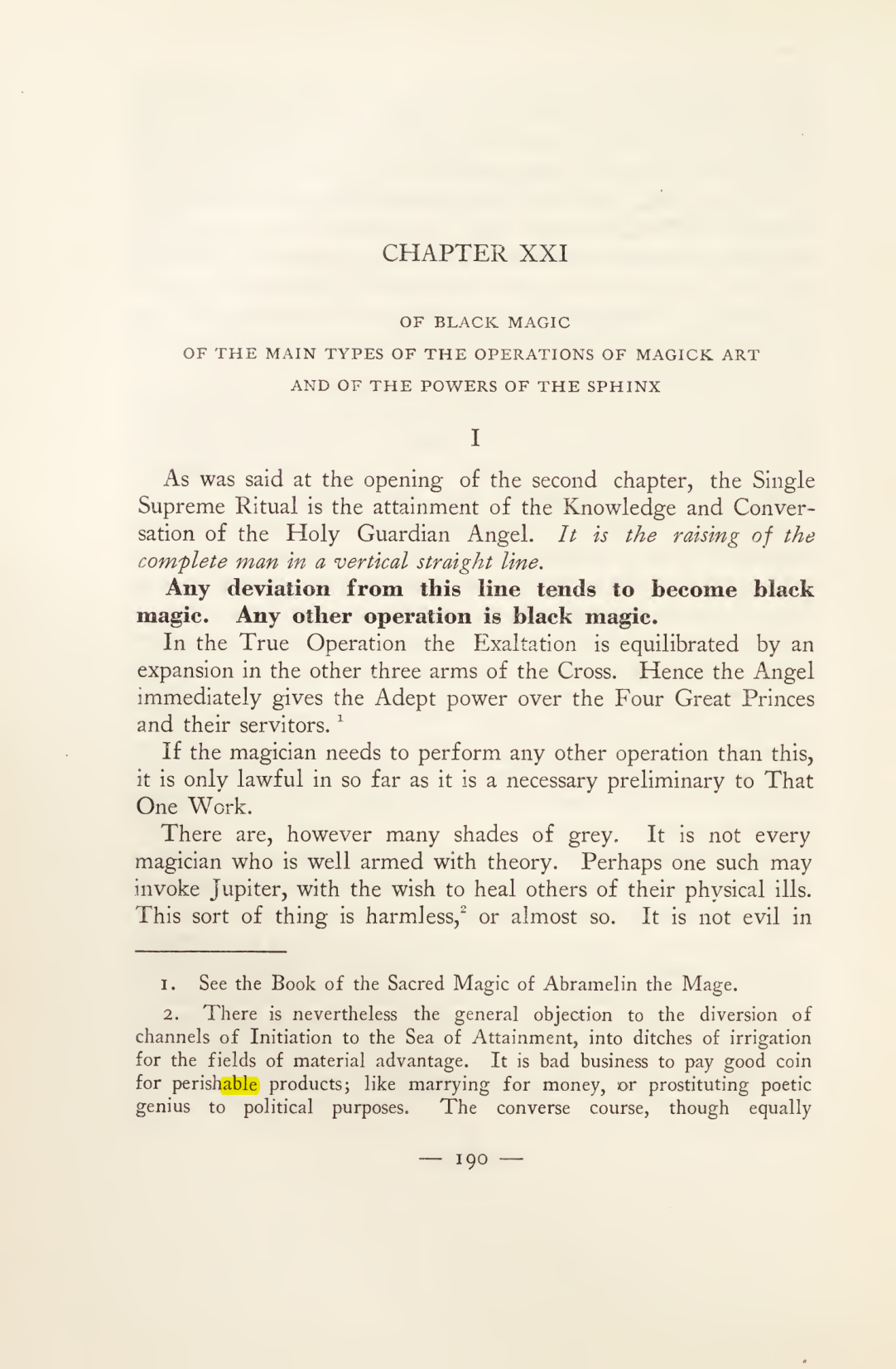 Original scan of Magick in Theory and Practice (Section 2), PDF page 70