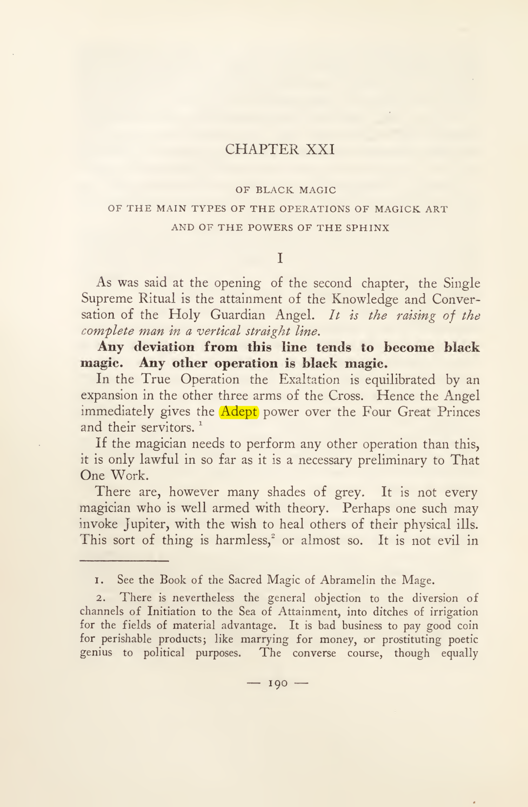 Original scan of Magick in Theory and Practice (Section 2), PDF page 70