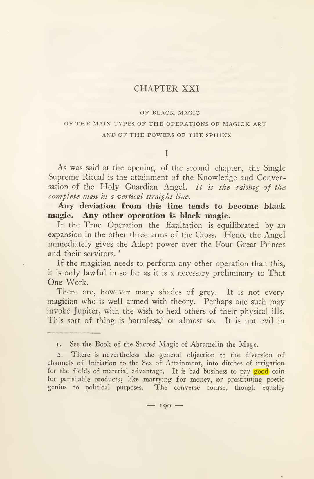 Original scan of Magick in Theory and Practice (Section 2), PDF page 70