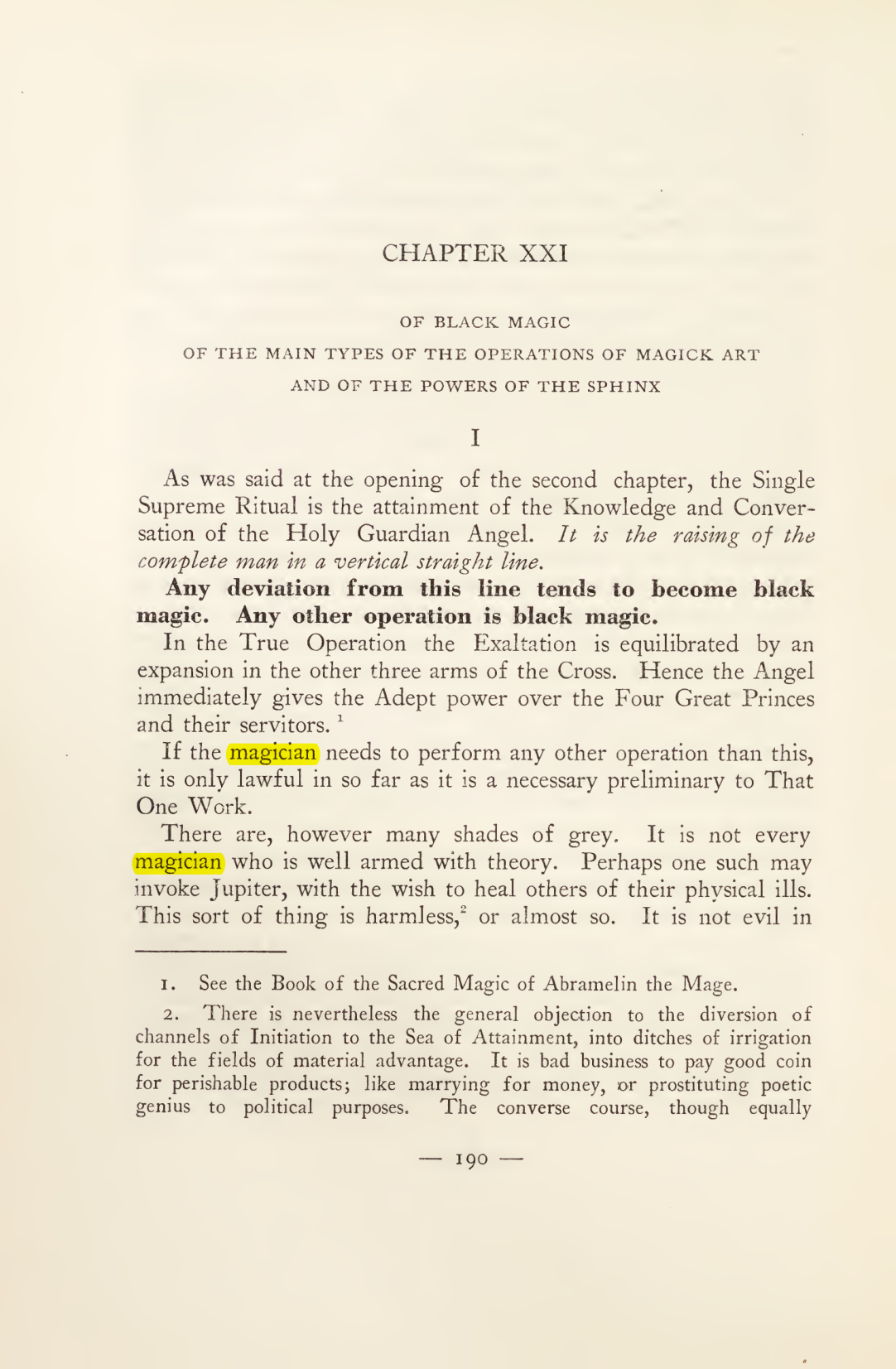 Original scan of Magick in Theory and Practice (Section 2), PDF page 70