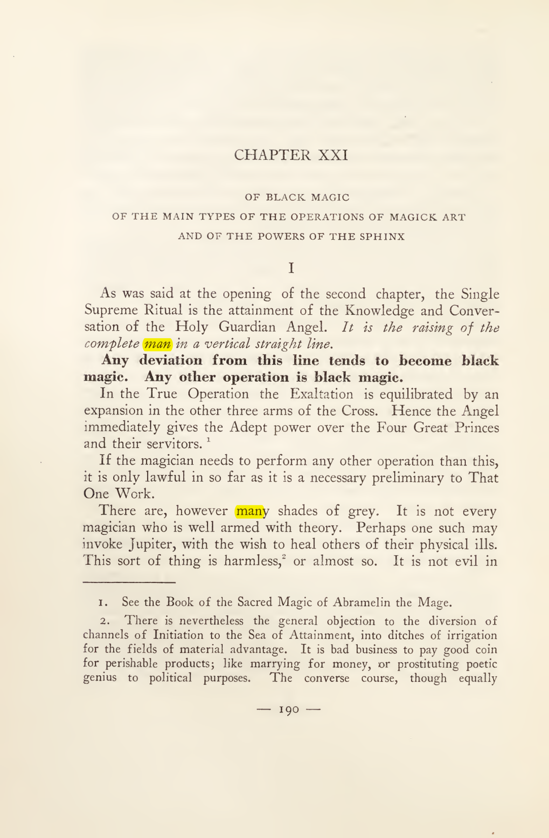 Original scan of Magick in Theory and Practice (Section 2), PDF page 70