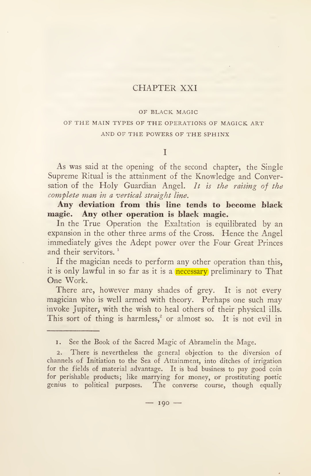 Original scan of Magick in Theory and Practice (Section 2), PDF page 70