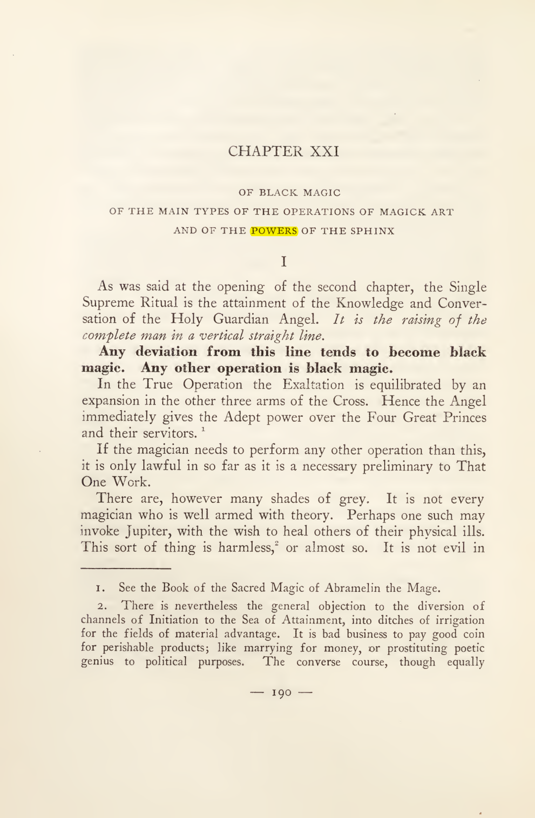 Original scan of Magick in Theory and Practice (Section 2), PDF page 70