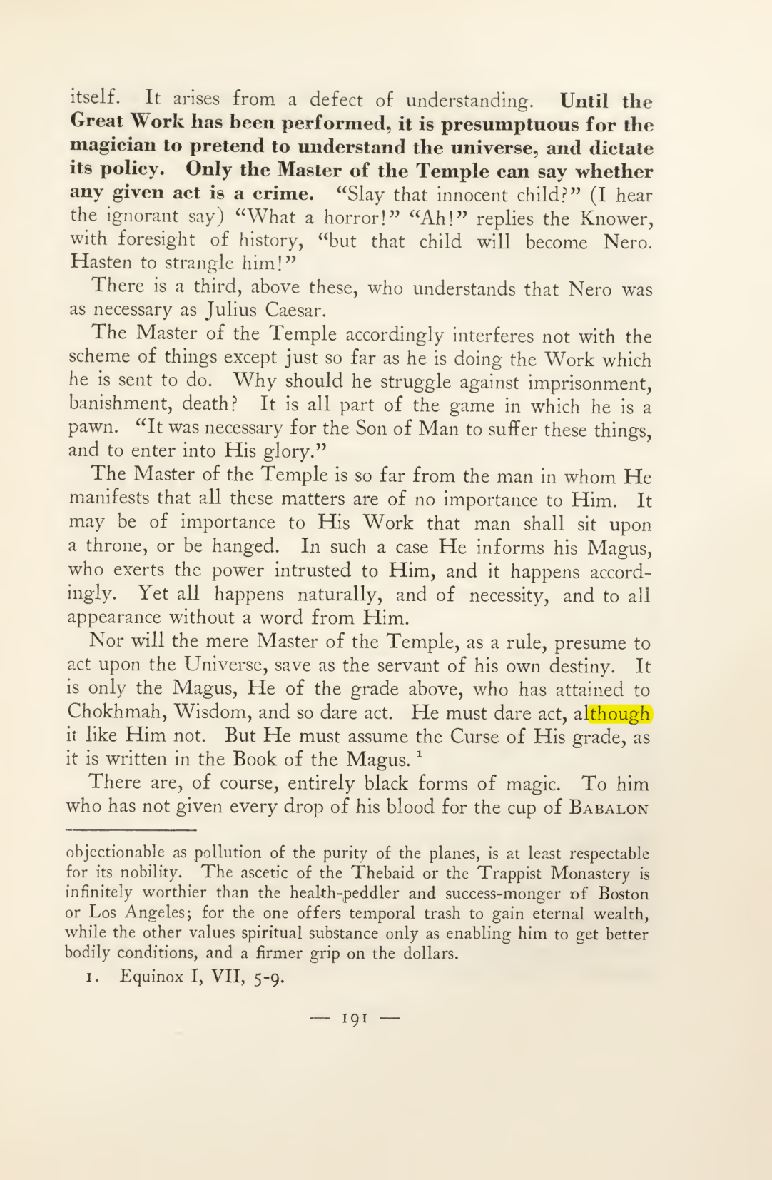 Original scan of Magick in Theory and Practice (Section 2), PDF page 71