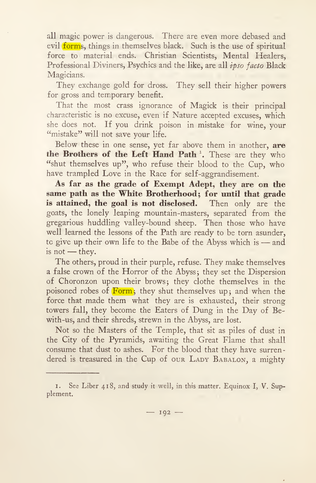 Original scan of Magick in Theory and Practice (Section 2), PDF page 72