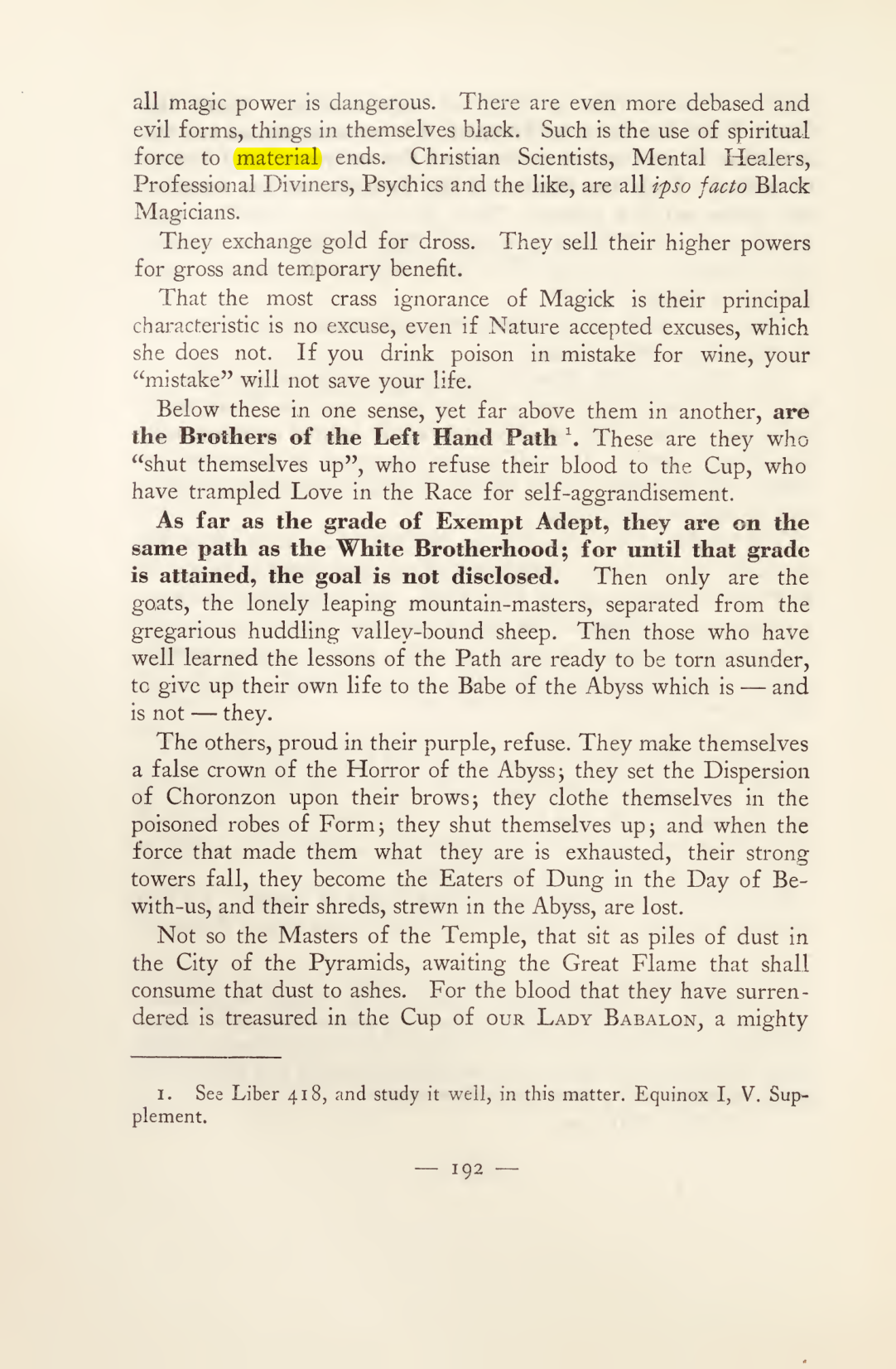 Original scan of Magick in Theory and Practice (Section 2), PDF page 72