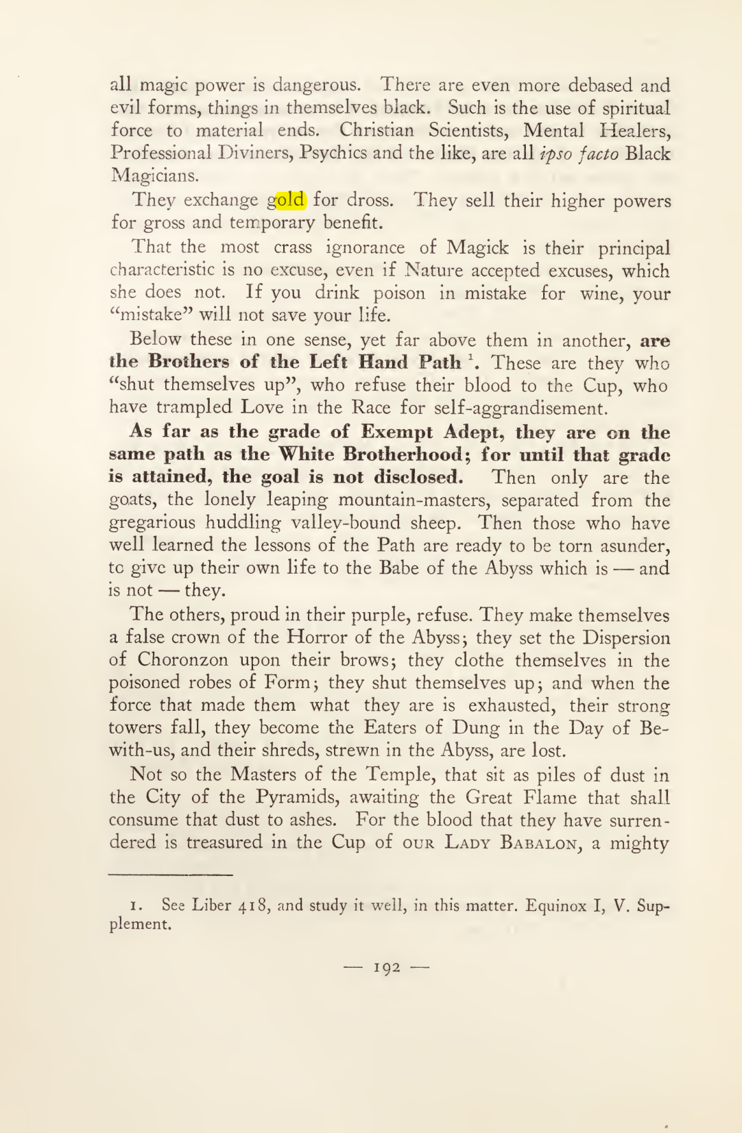 Original scan of Magick in Theory and Practice (Section 2), PDF page 72