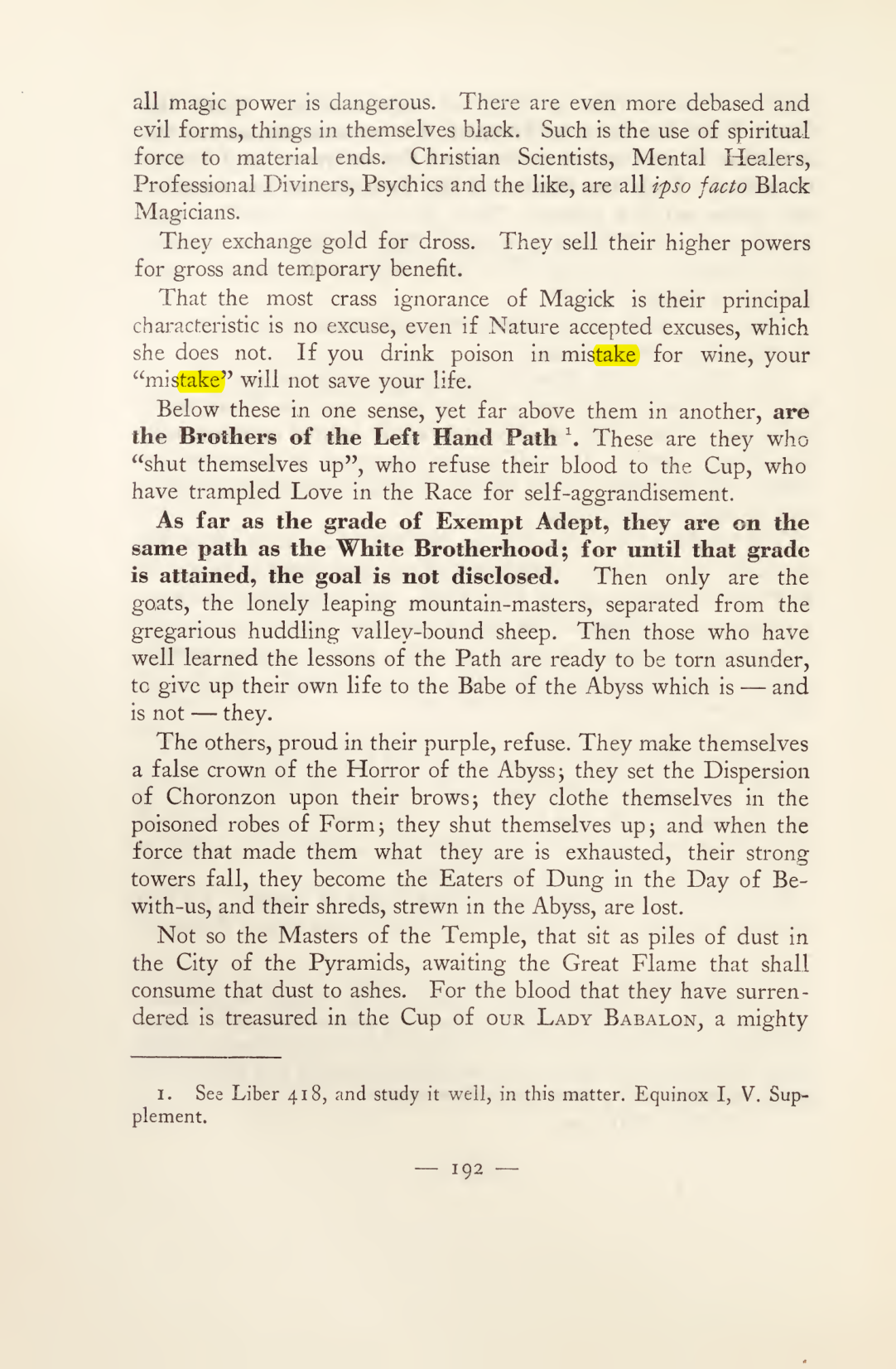 Original scan of Magick in Theory and Practice (Section 2), PDF page 72