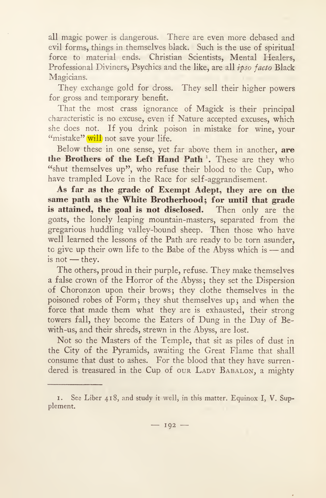 Original scan of Magick in Theory and Practice (Section 2), PDF page 72