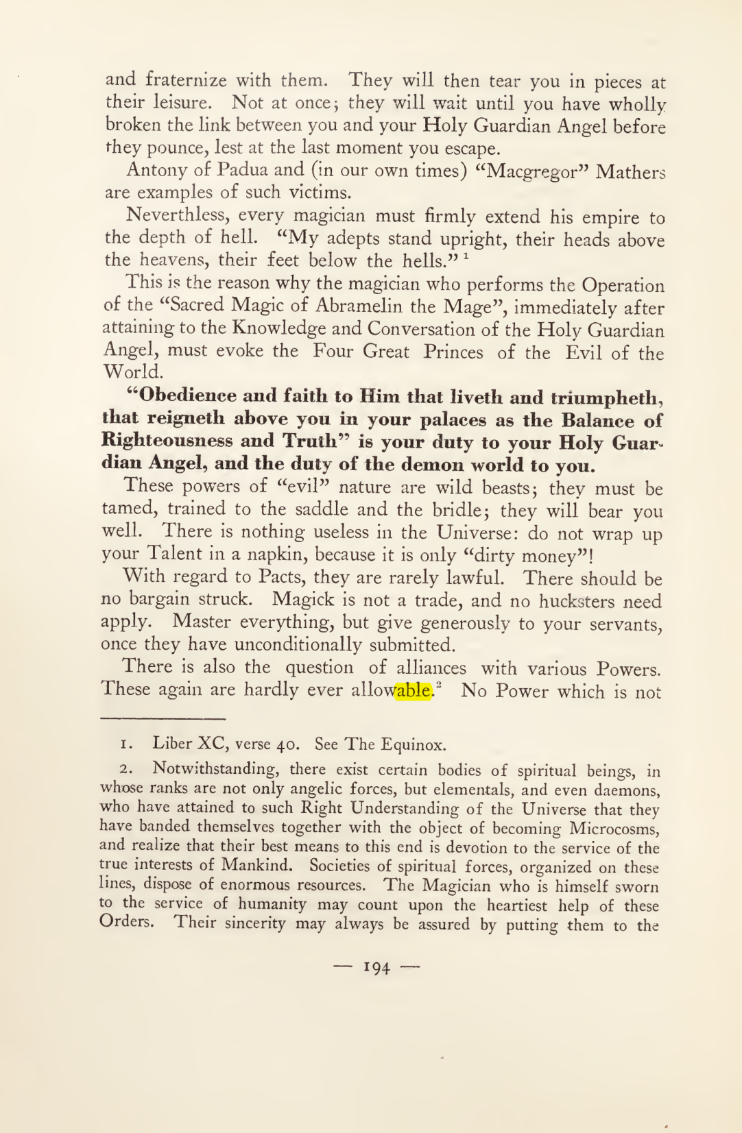 Original scan of Magick in Theory and Practice (Section 2), PDF page 74