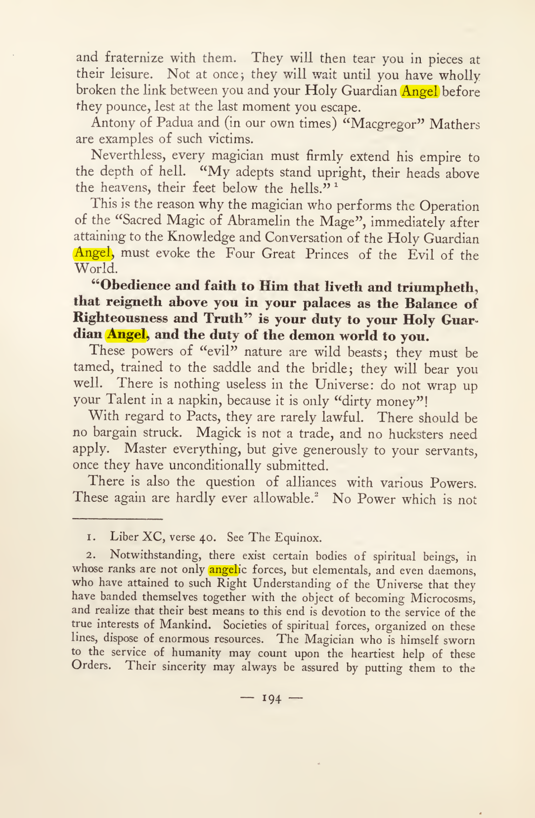 Original scan of Magick in Theory and Practice (Section 2), PDF page 74