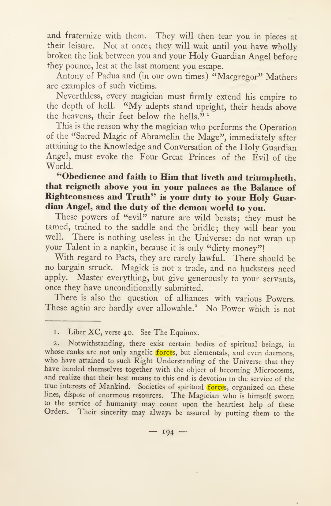 Original scan of Magick in Theory and Practice (Section 2), PDF page 74