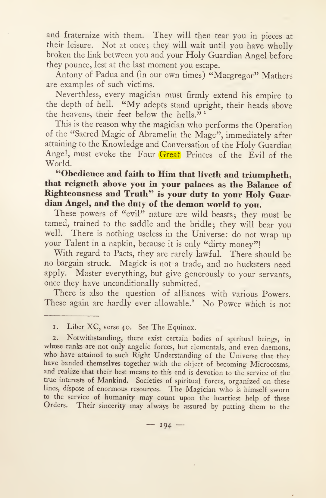 Original scan of Magick in Theory and Practice (Section 2), PDF page 74