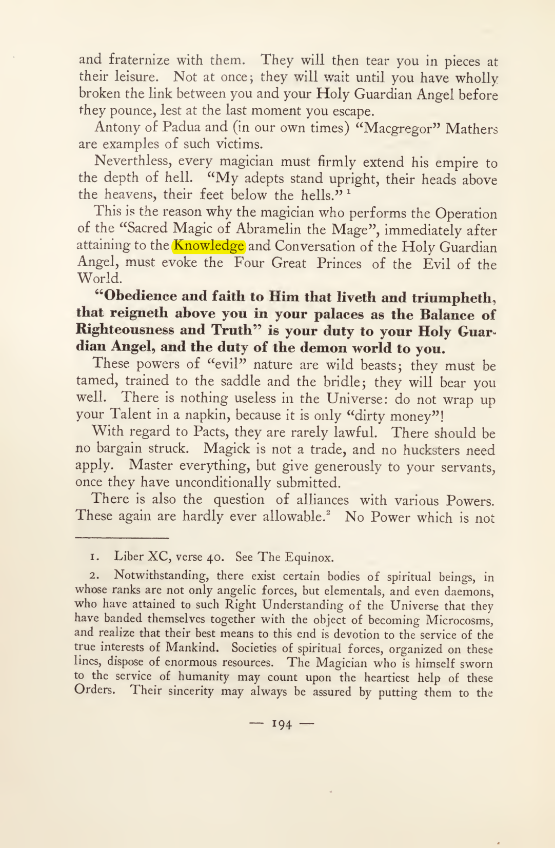 Original scan of Magick in Theory and Practice (Section 2), PDF page 74
