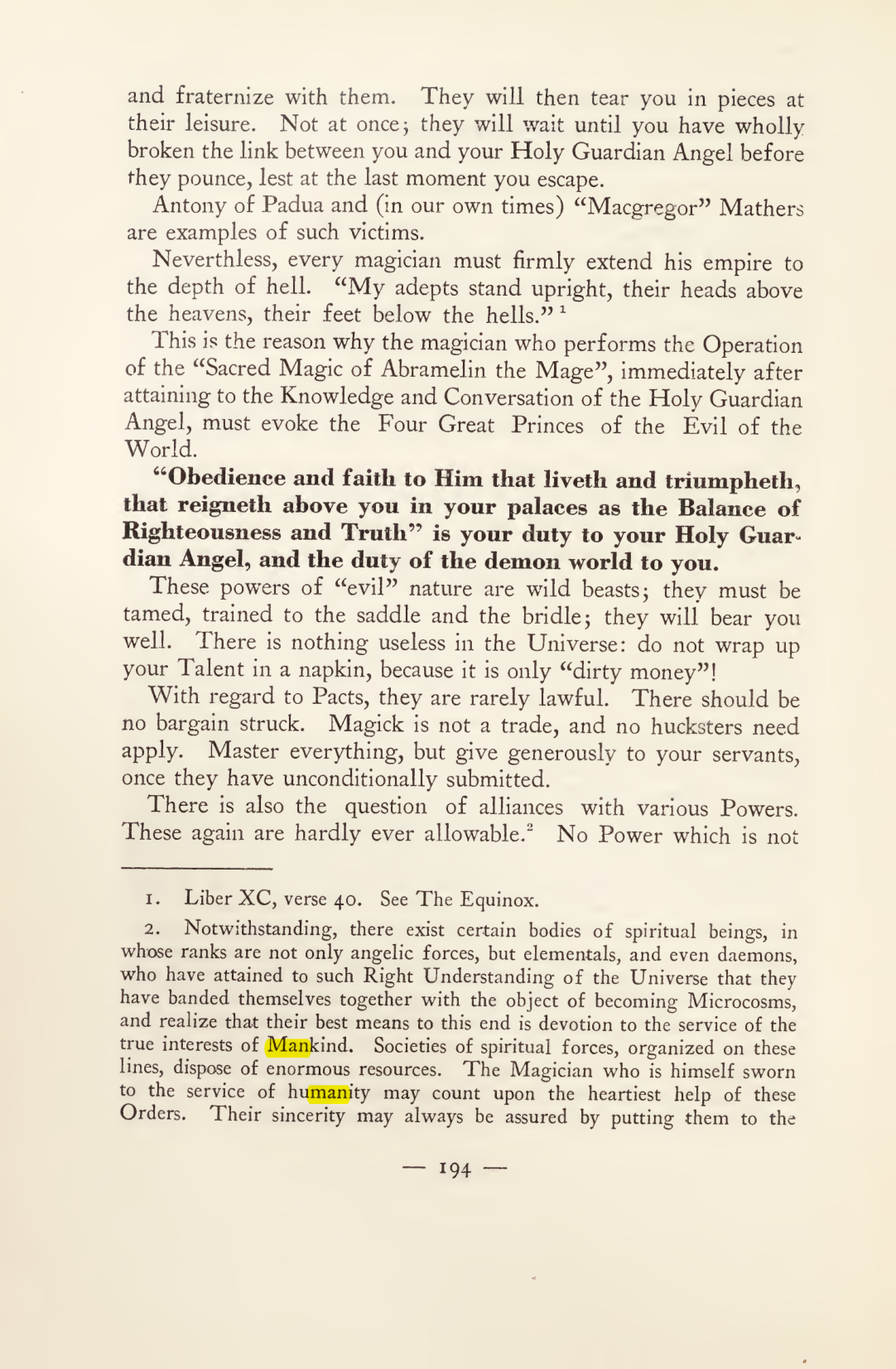 Original scan of Magick in Theory and Practice (Section 2), PDF page 74