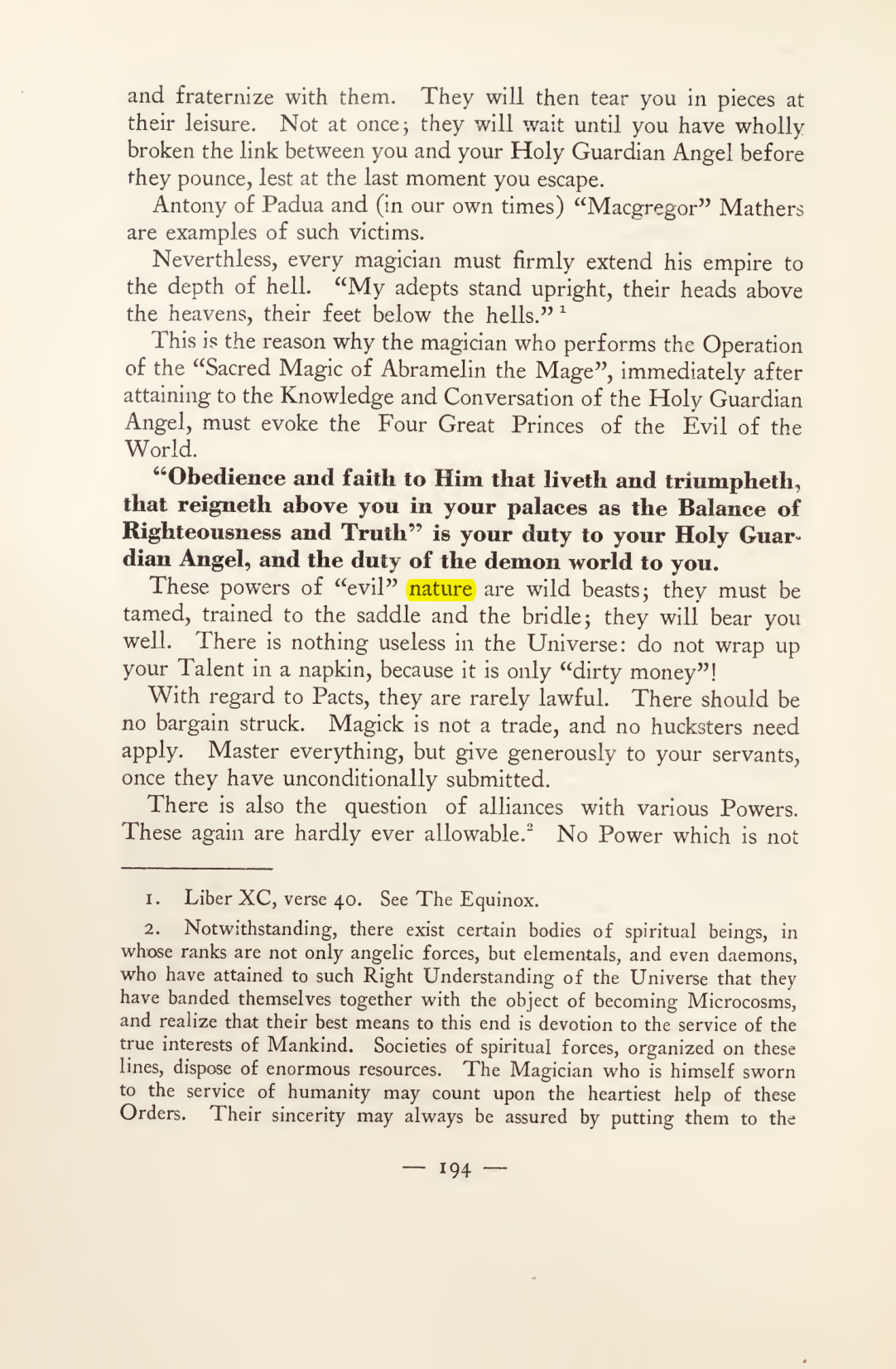 Original scan of Magick in Theory and Practice (Section 2), PDF page 74