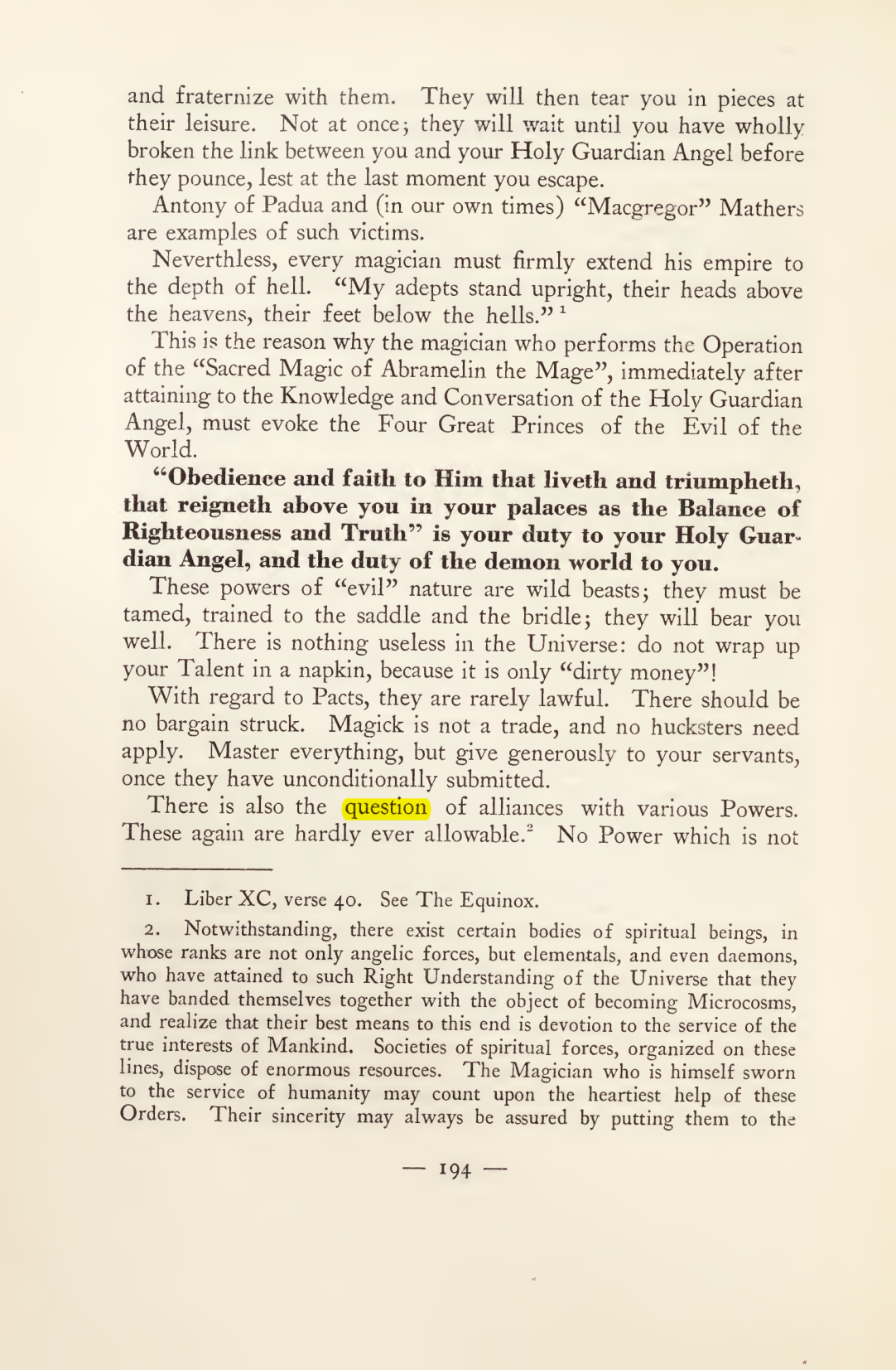 Original scan of Magick in Theory and Practice (Section 2), PDF page 74