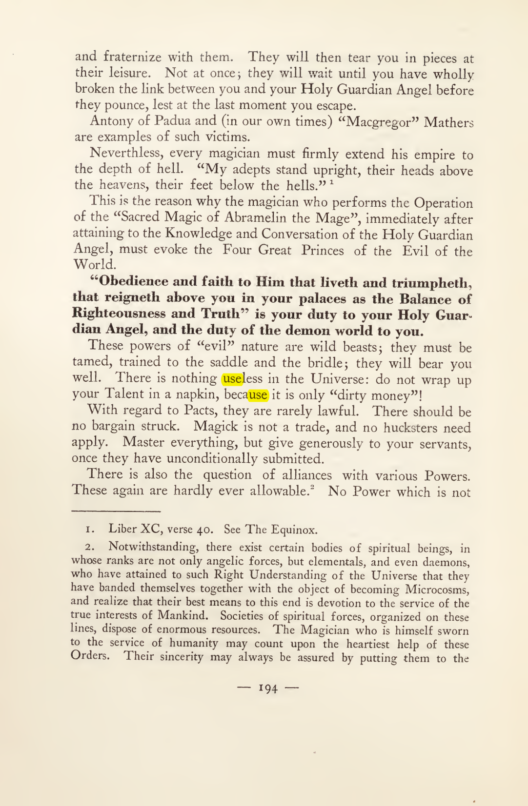 Original scan of Magick in Theory and Practice (Section 2), PDF page 74