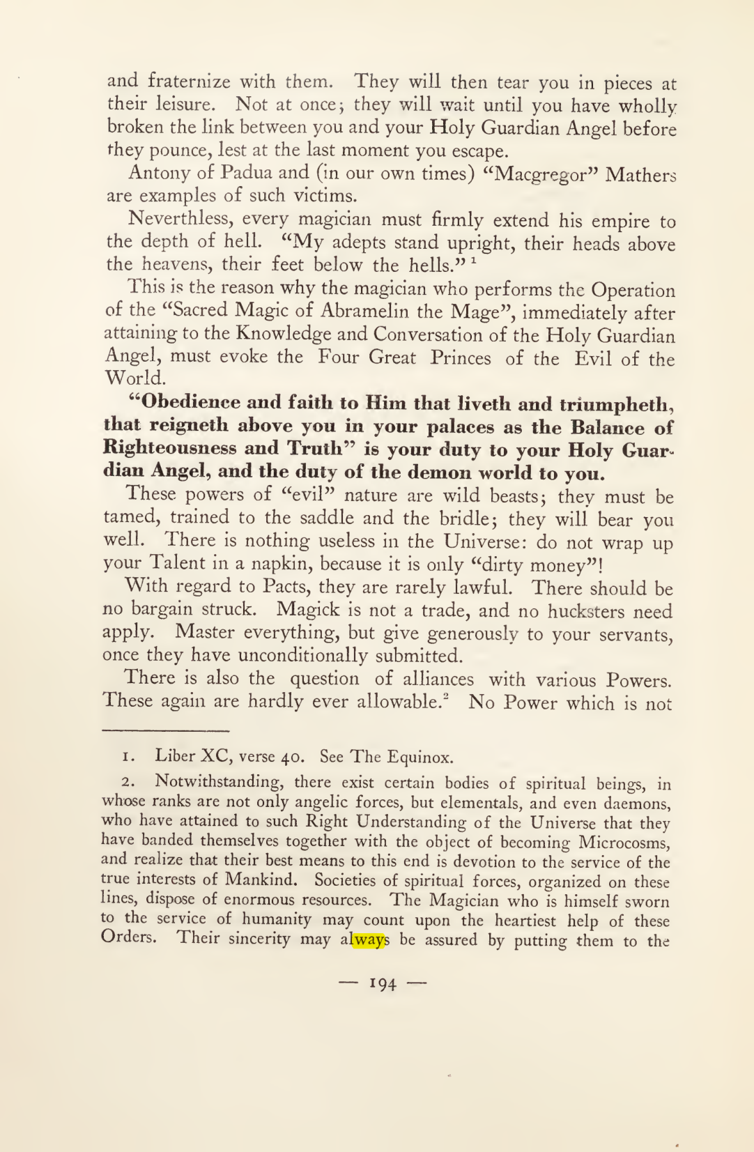 Original scan of Magick in Theory and Practice (Section 2), PDF page 74
