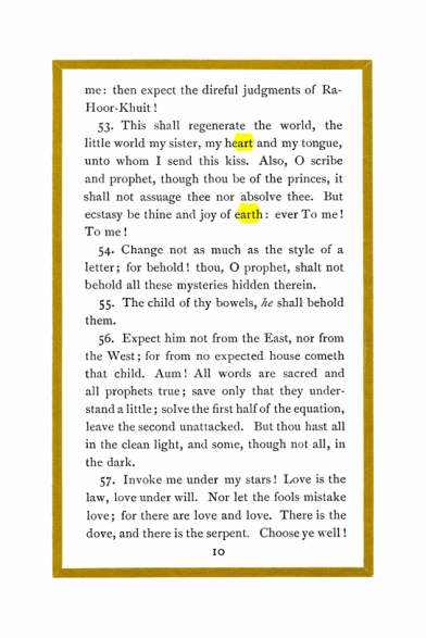 Original scan of Liber Al vel Legis, PDF page 10