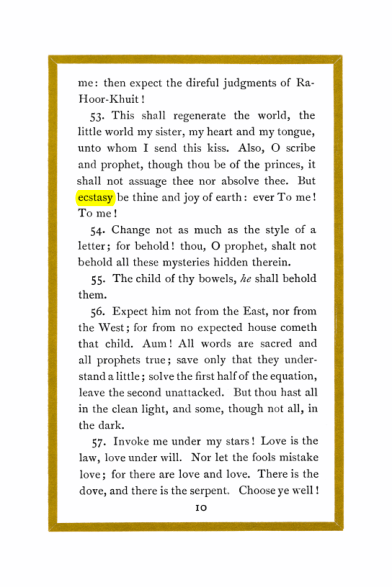 Original scan of Liber Al vel Legis, PDF page 10