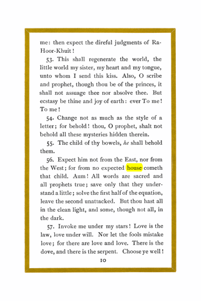 Original scan of Liber Al vel Legis, PDF page 10