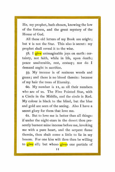 Original scan of Liber Al vel Legis, PDF page 11