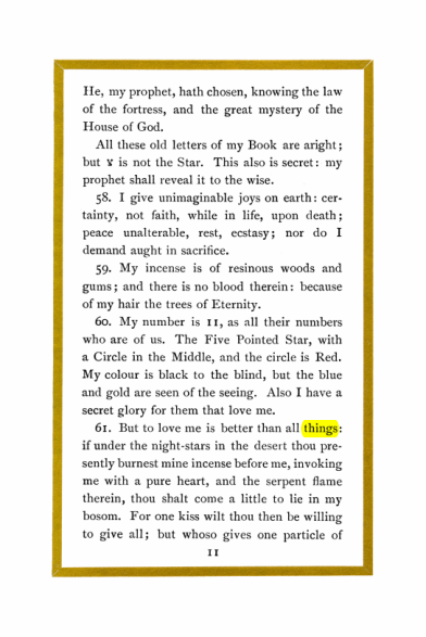 Original scan of Liber Al vel Legis, PDF page 11