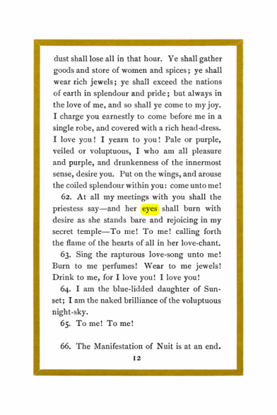 Original scan of Liber Al vel Legis, PDF page 12