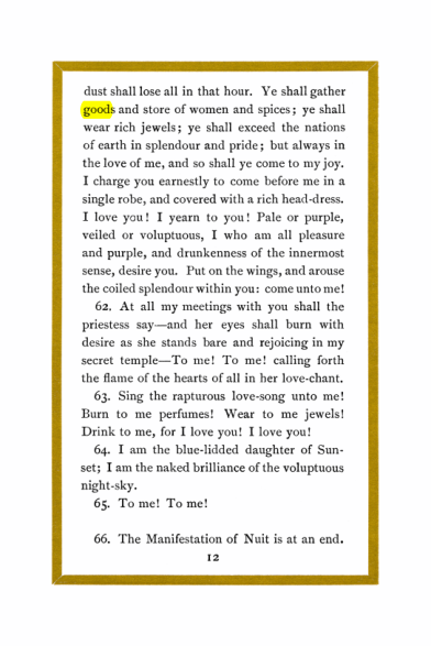 Original scan of Liber Al vel Legis, PDF page 12