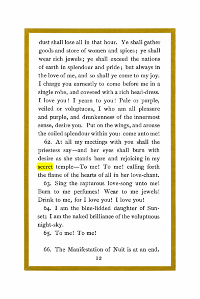 Original scan of Liber Al vel Legis, PDF page 12