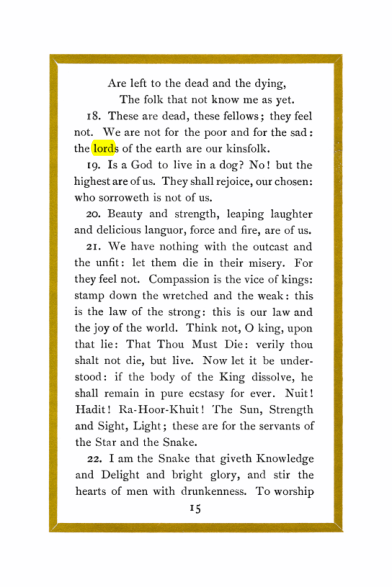 Original scan of Liber Al vel Legis, PDF page 15