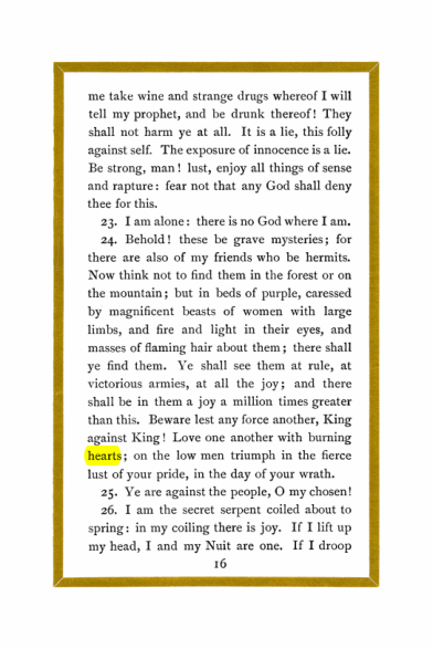 Original scan of Liber Al vel Legis, PDF page 16