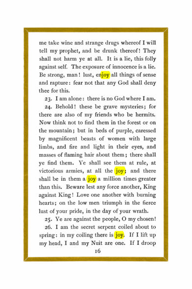 Original scan of Liber Al vel Legis, PDF page 16