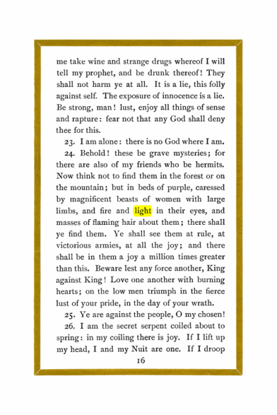Original scan of Liber Al vel Legis, PDF page 16