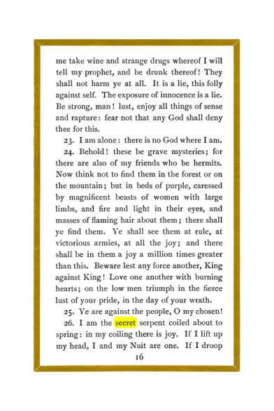 Original scan of Liber Al vel Legis, PDF page 16