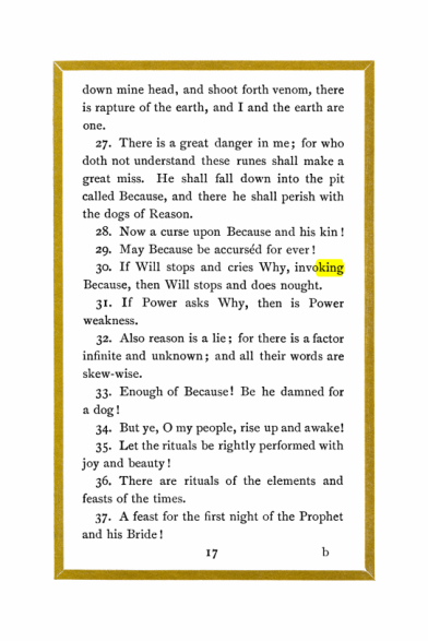 Original scan of Liber Al vel Legis, PDF page 17