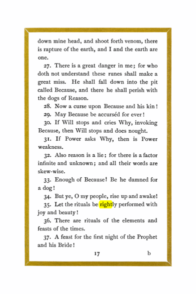 Original scan of Liber Al vel Legis, PDF page 17