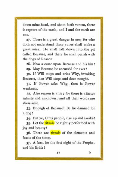 Original scan of Liber Al vel Legis, PDF page 17