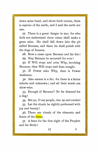 Original scan of Liber Al vel Legis, PDF page 17