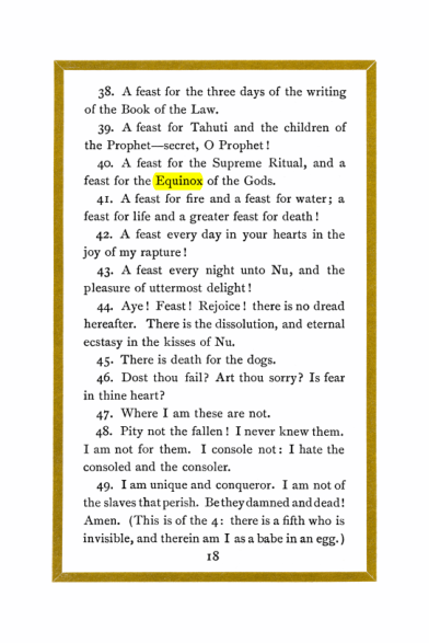 Original scan of Liber Al vel Legis, PDF page 18